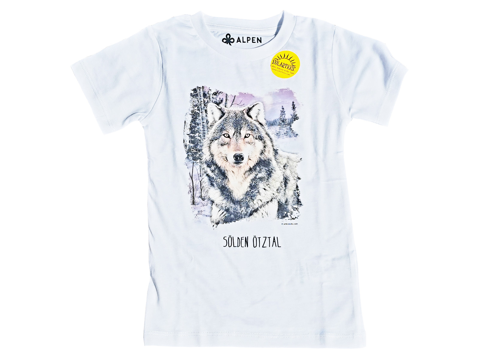 Kinder-T-Shirt-Husky-Farbig