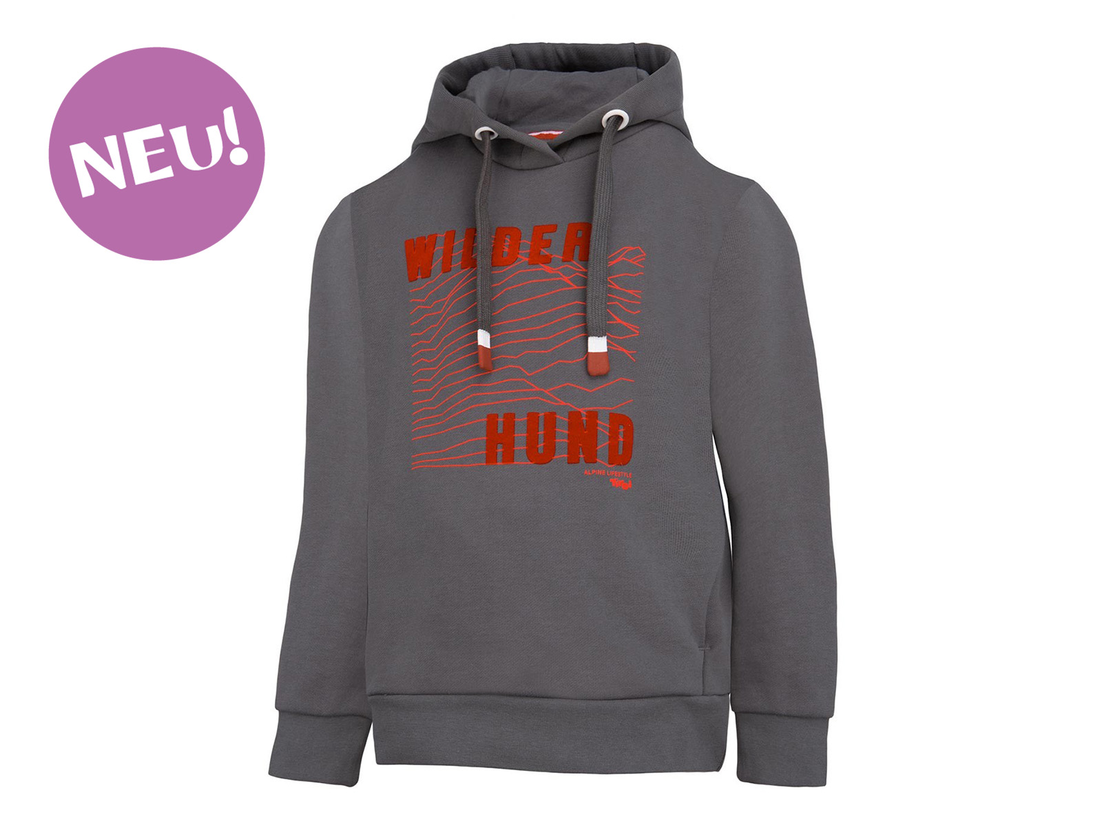 Kinder-Hoodie-Wilder-Hund-Neu