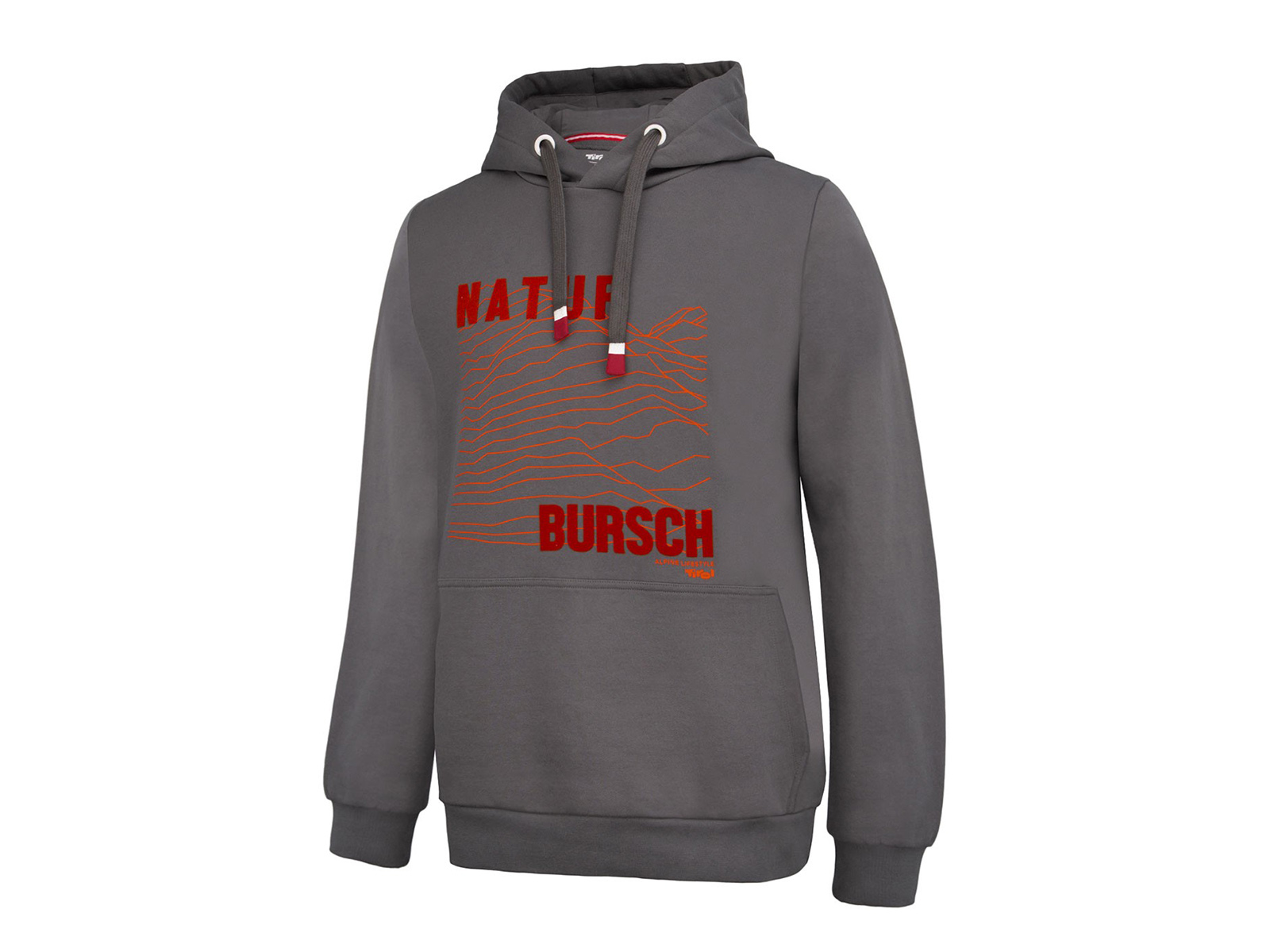 Herren-Hoodie-Natur-Bursch