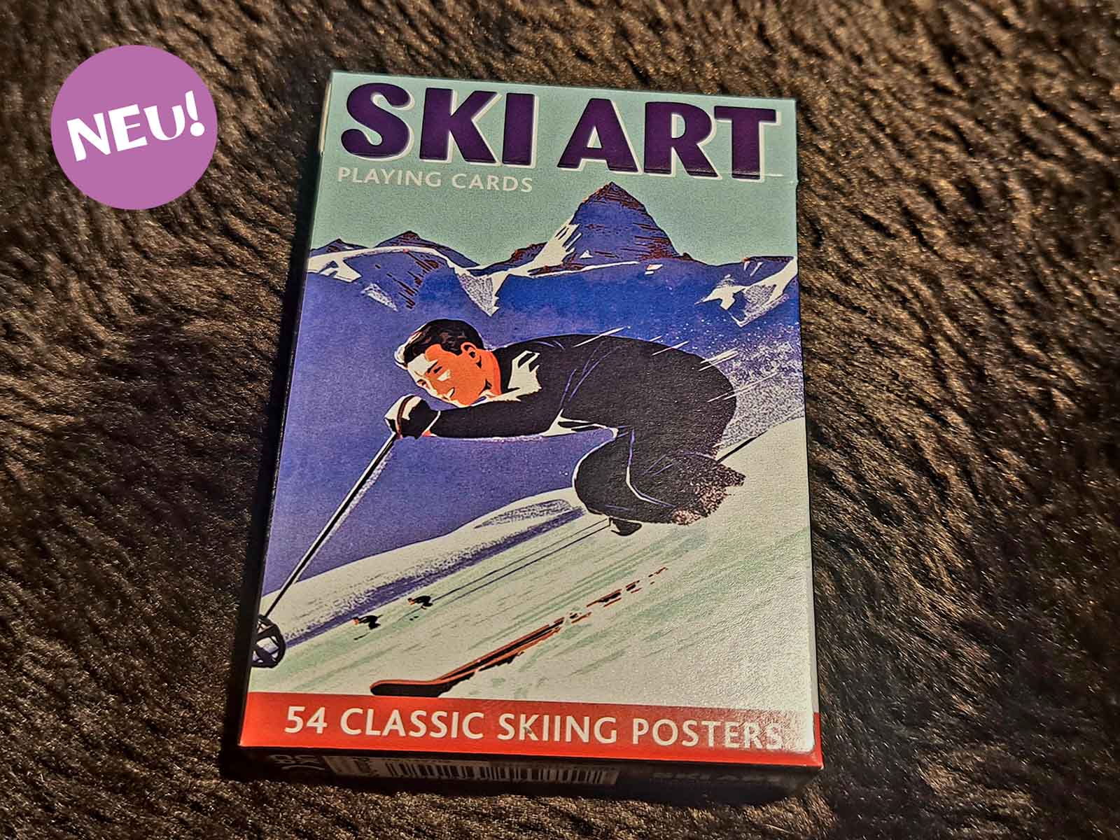 Spielkarten-Ski-Art-neu