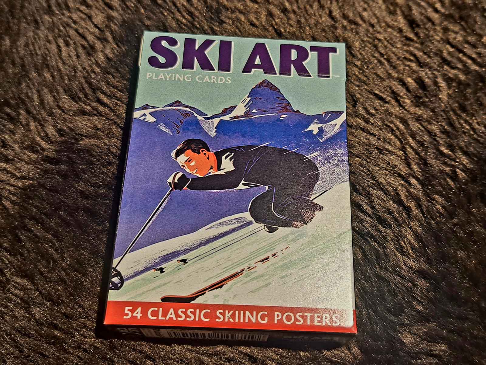 Spielkarten-Ski-Art