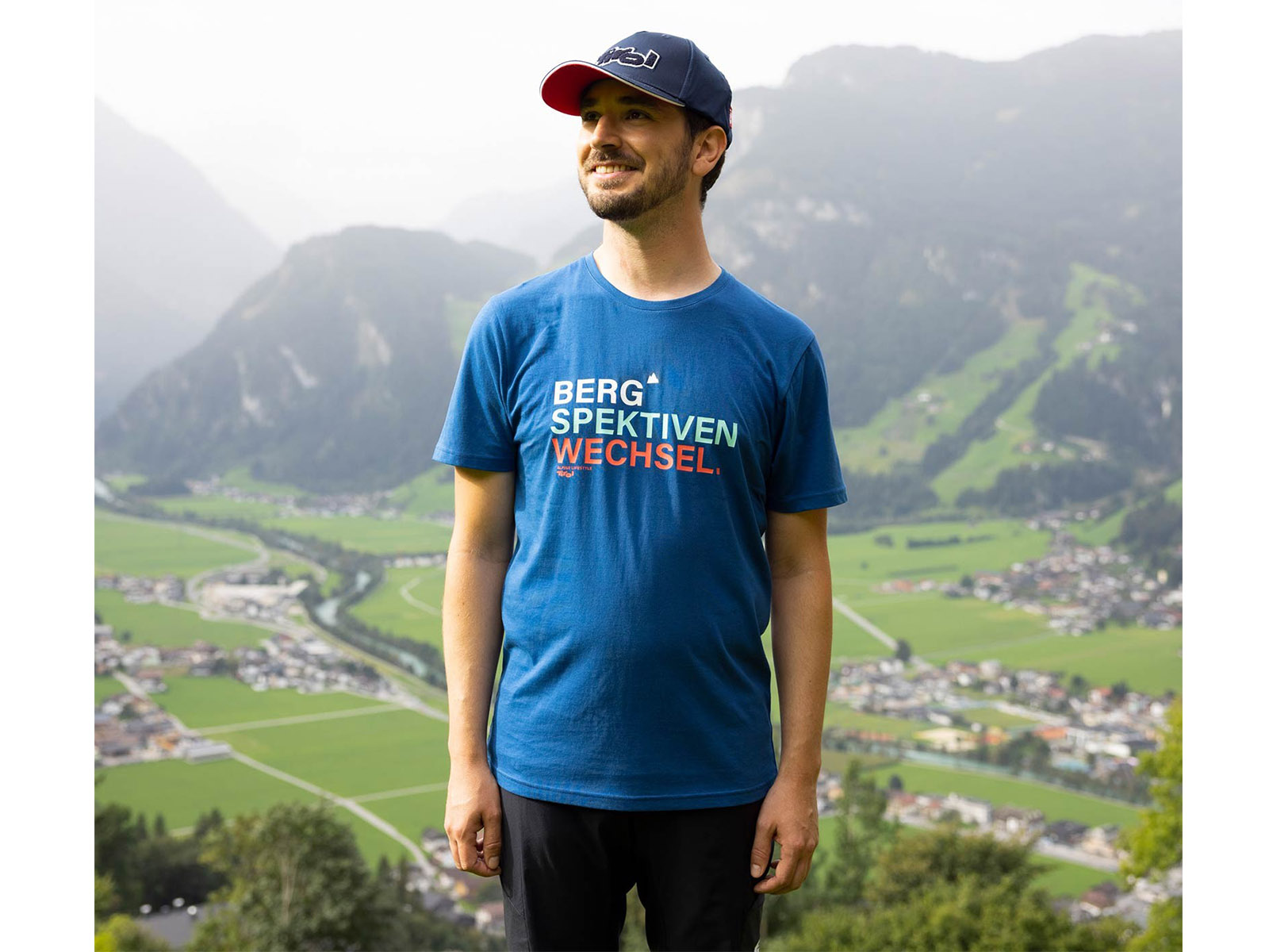 Herren-T-Shirt-Bergspektivenwechsel-Image