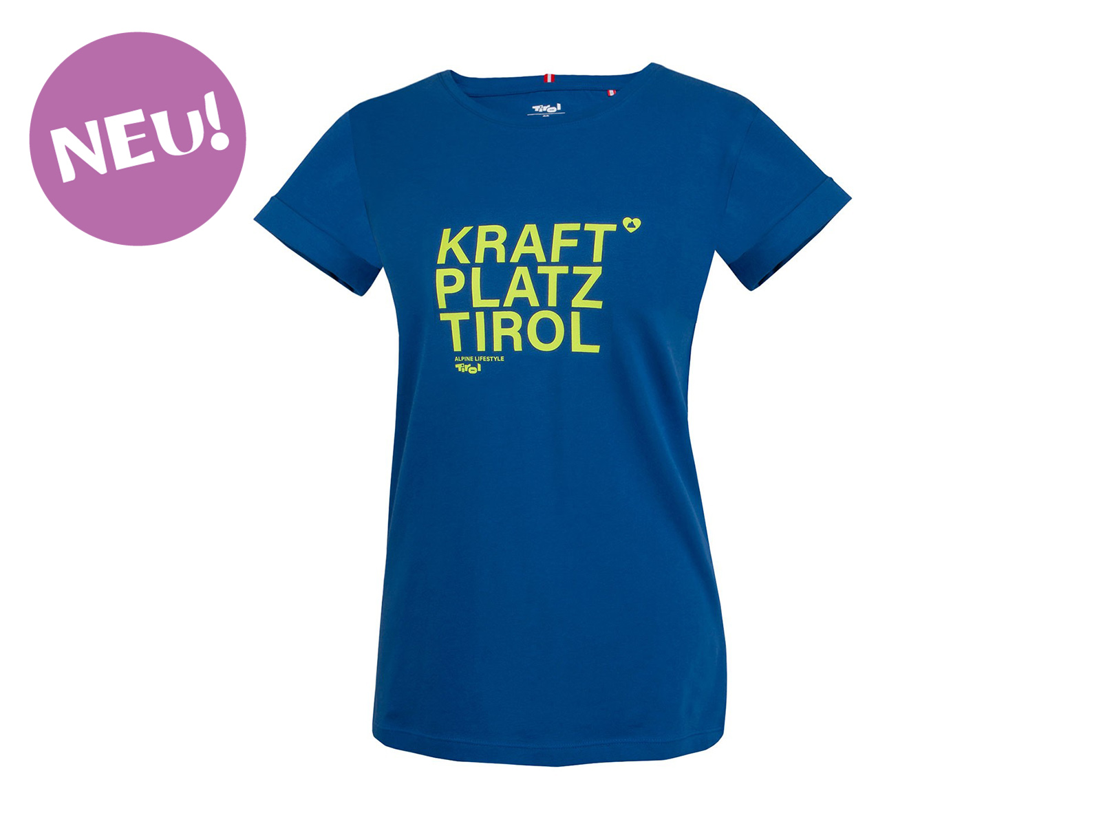 Damen-T-Shirt-Kraftplatz-Neu